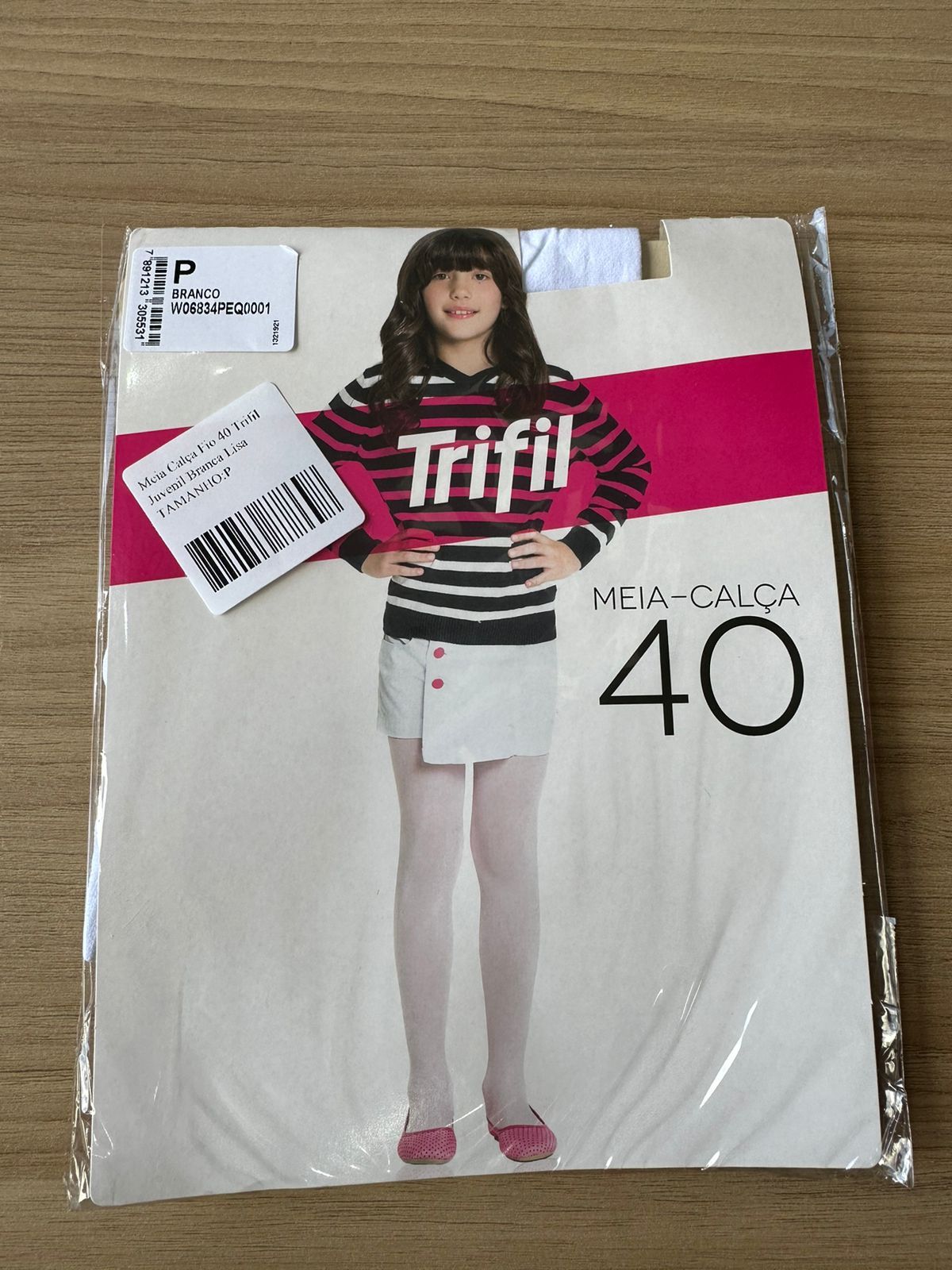 Meia Calça Fio 40 Trifil Juvenil Branca Lisa - Delicadeza para Completar o Look | Bebeloo Kids