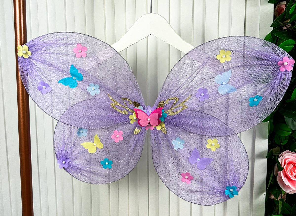 Asa De Borboletas / Fadas Infantil Lilás | Bebeloo Kids