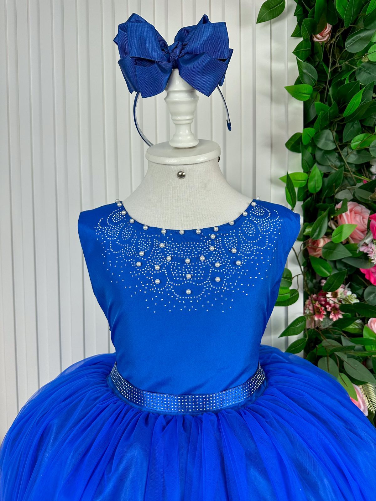 Vestido Enjoy Longo Regata Azul Royal - Leveza e Elegância para Meninas | Bebeloo Kids