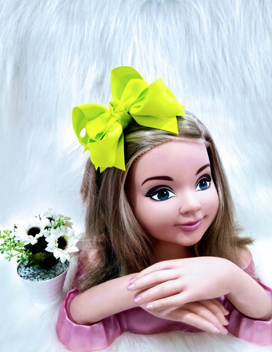 Laço Verde Neon - Toque Delicado para Completar o Visual | Bebeloo Kids