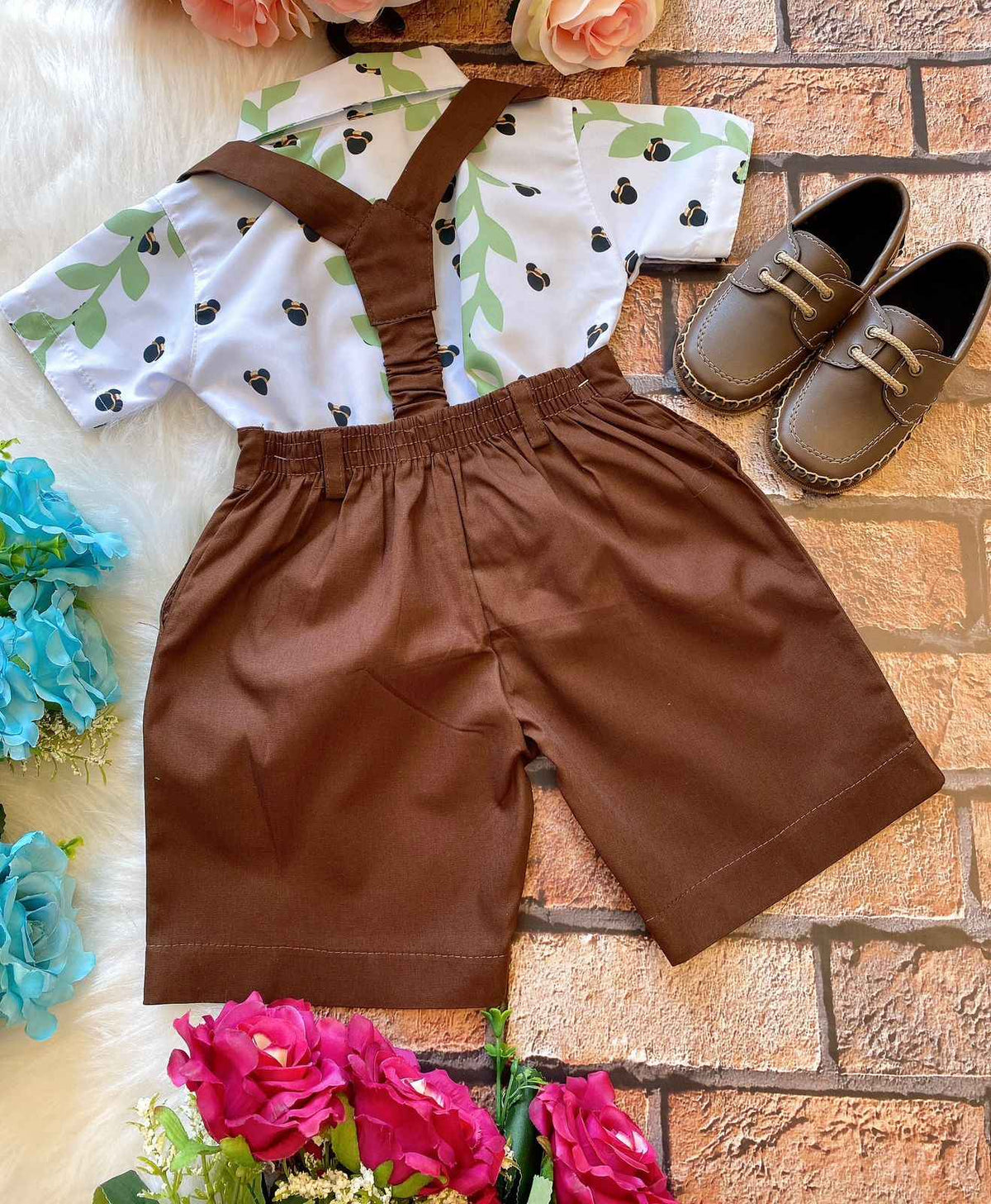 Conjunto Temáticos Meninos Mickey Safari Verde - Estilo Delicado para o Dia a Dia | Bebeloo Kids