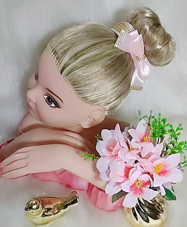 Porta Coque Rosa Bebe Laço Strass - Toque Delicado para Completar o Visual | Bebeloo Kids