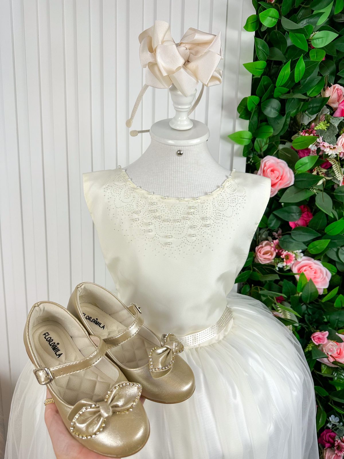Vestido Infantil Enjoy Longo Regata Off - Leveza e Elegância para Meninas | Bebeloo Kids