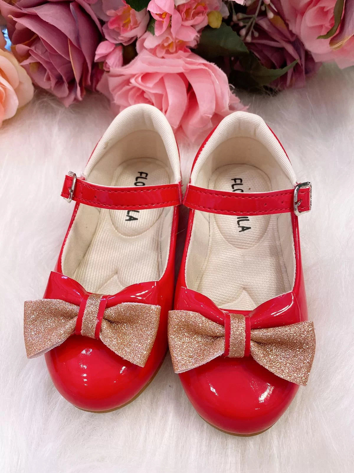 Sapatilha Flor Di Mila Julia Vermelha - Leveza e Charme para os Pezinhos | Bebeloo Kids
