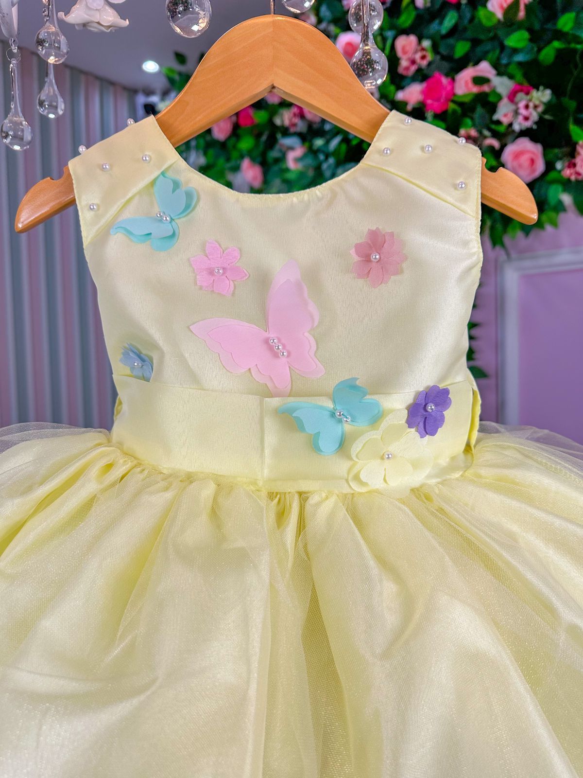 Vestido Princesa Anabel Jardim Encantado Amarelo - Leveza e Elegância para Meninas | Bebeloo Kids