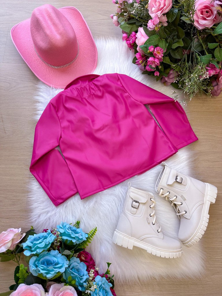 Jaqueta/Casaco Ysa Kids Corino Pink - Aconchego e Estilo para os Pequenos | Bebeloo Kids