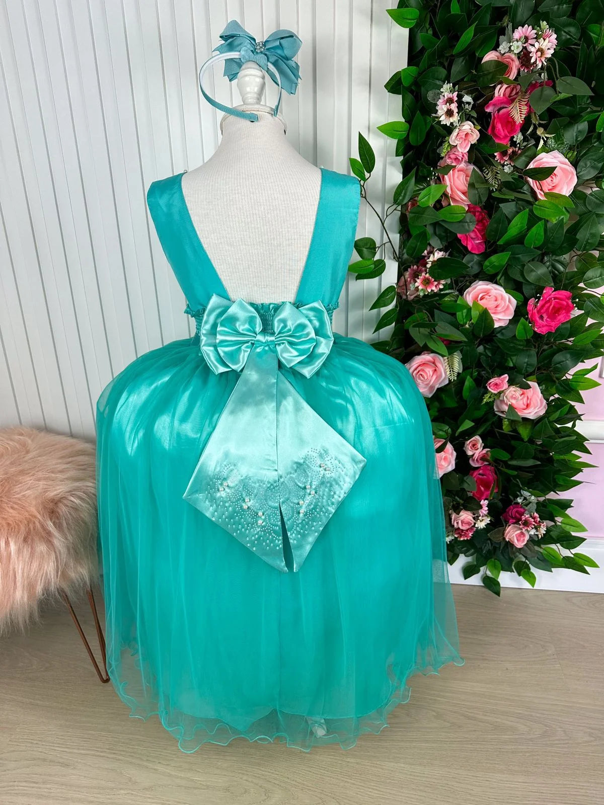 Vestido Enjoy Longo Regata Verde Tiffany - Leveza e Elegância para Meninas | Bebeloo Kids