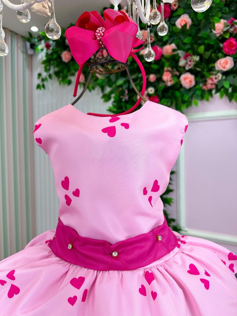 Vestido Infantil Temáticos Luxo Luluca Rosa - Leveza e Elegância para Meninas | Bebeloo Kids