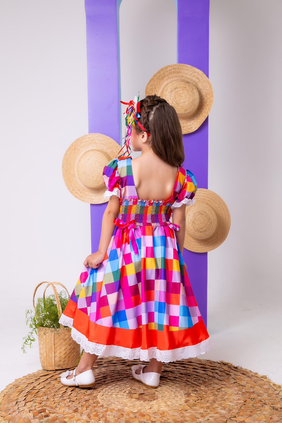 Vestido Marie Junino Arraia do Sertão Luxo Modelo 2 - Leveza e Elegância para Meninas | Bebeloo Kids