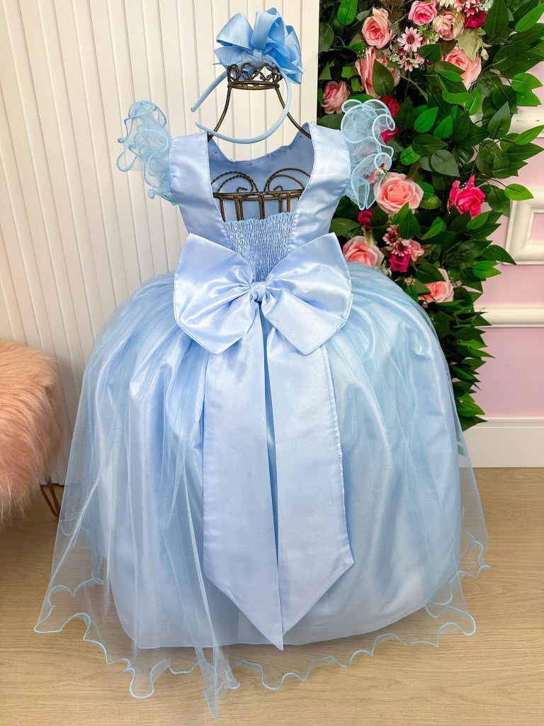 Vestido Marie Longo Amanda Azul Bebe - Leveza e Elegância para Meninas | Bebeloo Kids