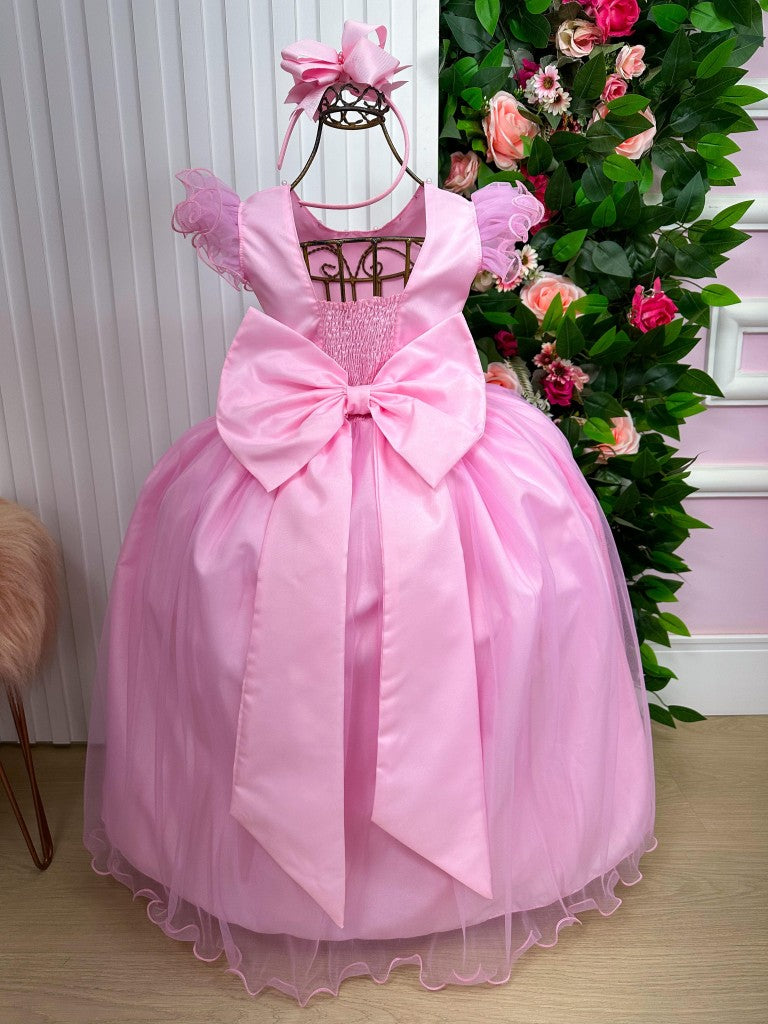 Vestido Marie Longo Amanda Rosa Bebe - Leveza e Elegância para Meninas | Bebeloo Kids