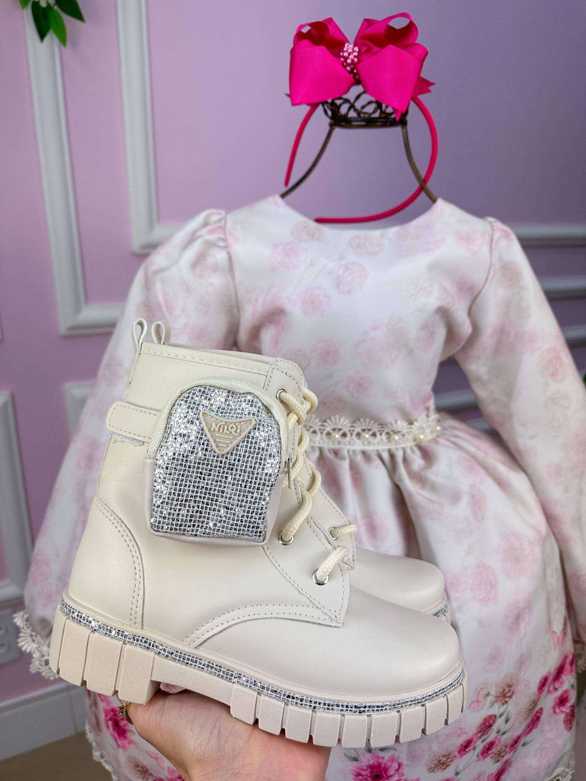 Vestido Miss Sweet Jardim Encantado Inverno Off