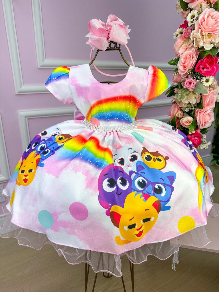 Vestido Temáticos da Gigi Bolofofos - Bolo Fofos Rosa - Leveza e Elegância para Meninas | Bebeloo Kids
