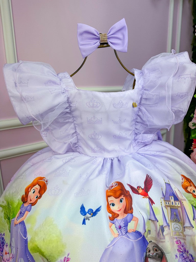 Vestido Temáticos Kids Princesa Sofia - Leveza e Elegância para Meninas | Bebeloo Kids