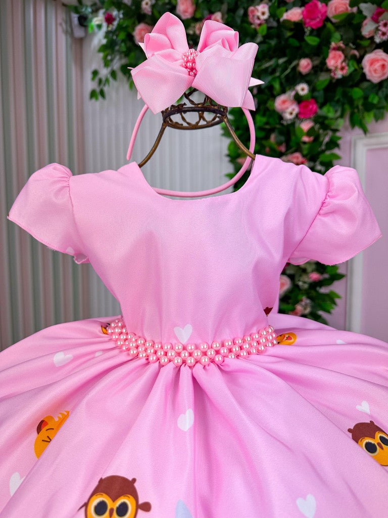 Vestido Tematicos Ysa Kids Bolofofos - Bolo Fofos Rosa - Leveza e Elegância para Meninas | Bebeloo Kids