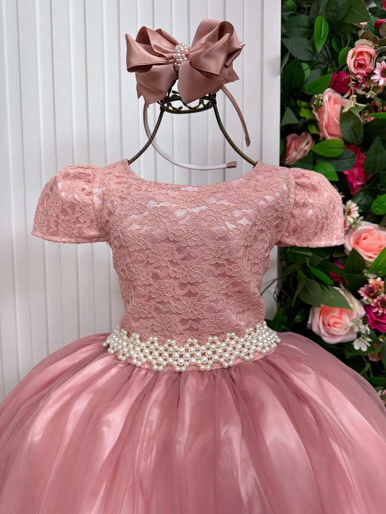 Vestido Enjoy Longo Laura Rose Rendado | Bebeloo Kids