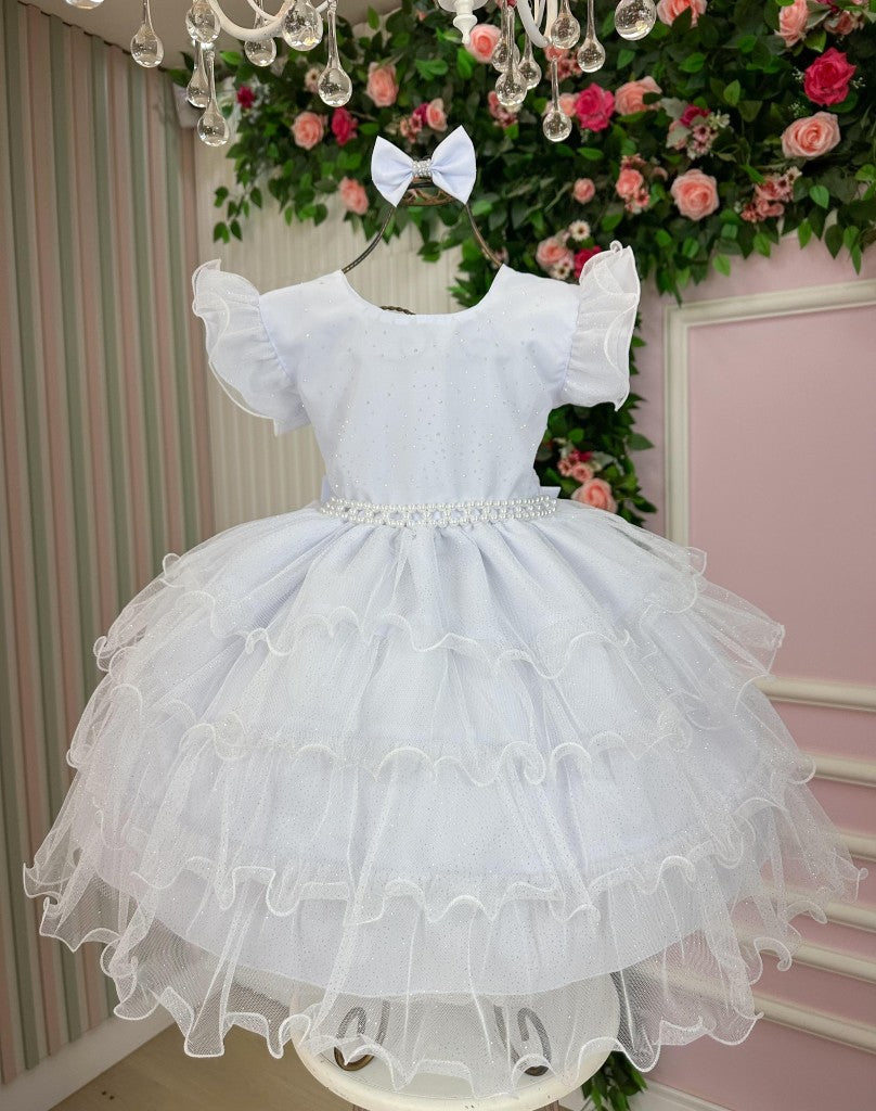 Vestido Ysa Kids Belinda Branco - Leveza e Elegância para Meninas | Bebeloo Kids