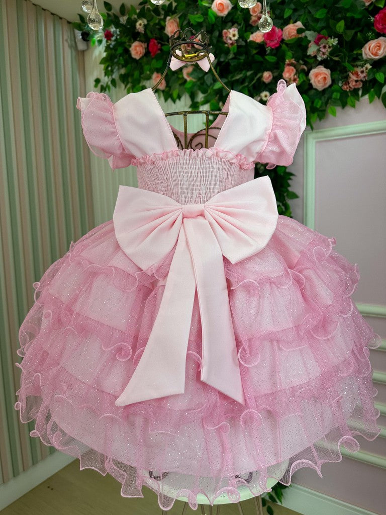Vestido Ysa Kids Belinda Rosa Bebe - Leveza e Elegância para Meninas | Bebeloo Kids