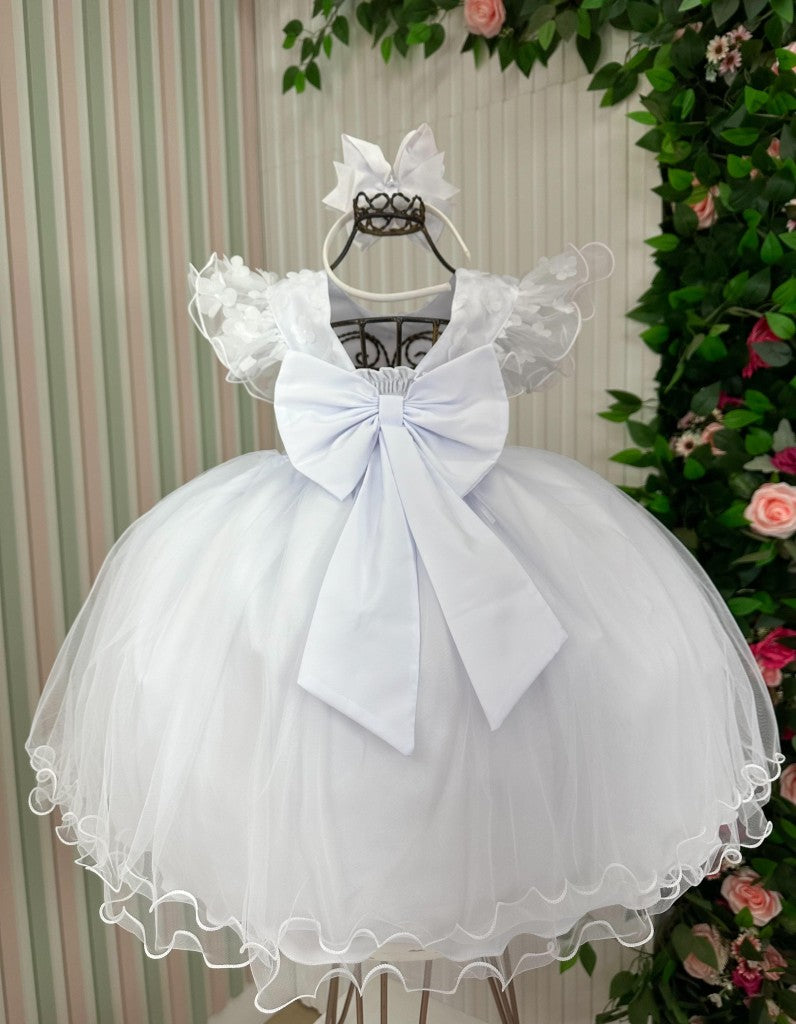 Vestido Menina Bonita Angelie Branco | Bebeloo Kids