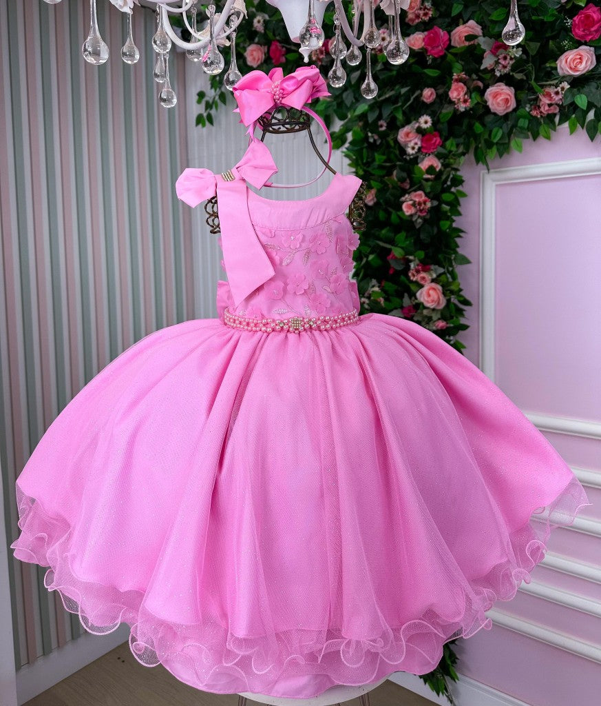 Vestido Bella Child Nicole Rosa - Leveza e Elegância para Meninas | Bebeloo Kids