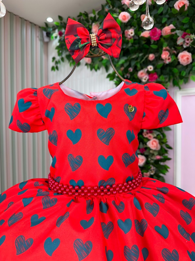 Vestido Mimadine Melissa Natal Vermelho - Leveza e Elegância para Meninas | Bebeloo Kids