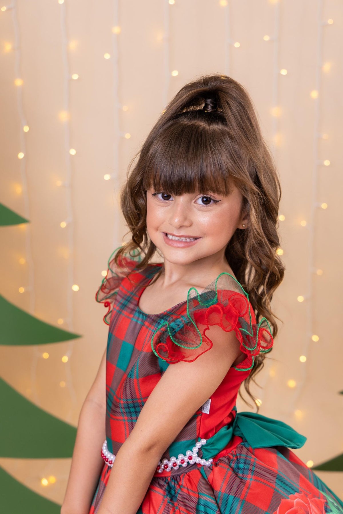 Vestido Marie Eduarda Floral Vermelho - Natal - Leveza e Elegância para Meninas | Bebeloo Kids