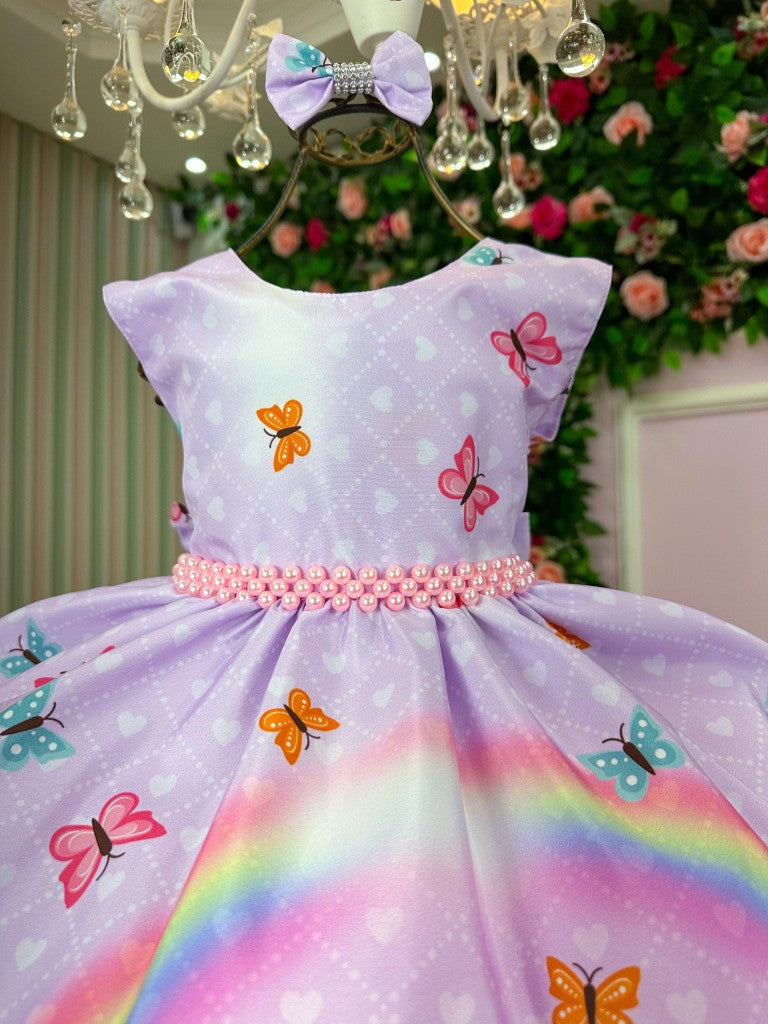 Vestido Tematicos Ysa Kids Dora Aventureira Lilas - Leveza e Elegância para Meninas | Bebeloo Kids