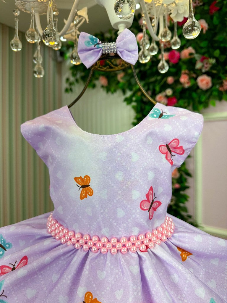 Vestido Tematicos Ysa Kids Dora Aventureira Lilas - Leveza e Elegância para Meninas | Bebeloo Kids