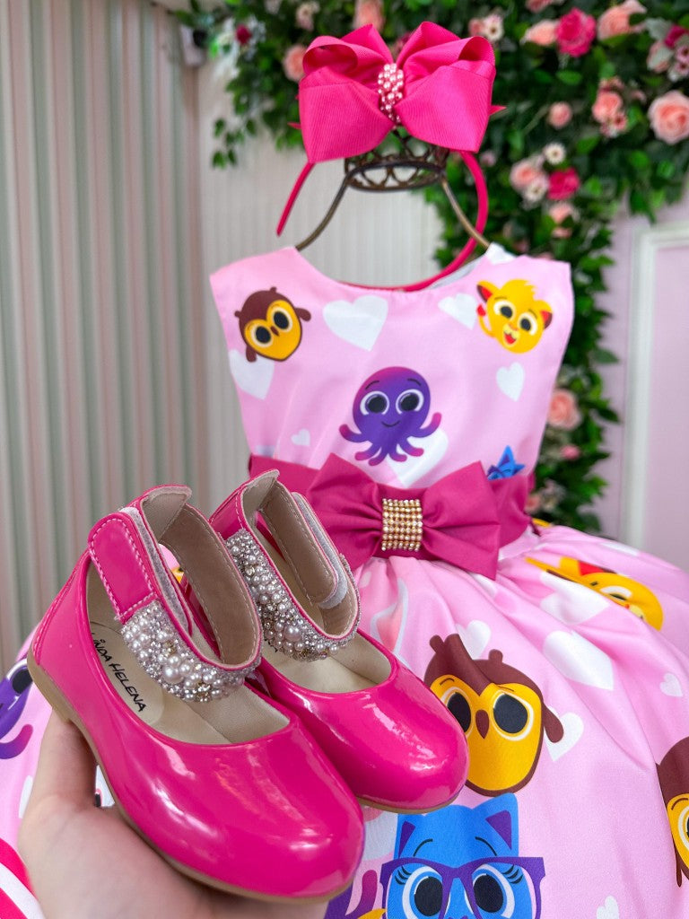Vestido Infantil Temáticos Luxo Bolofofos - Bolo Fofos - Leveza e Elegância para Meninas | Bebeloo Kids