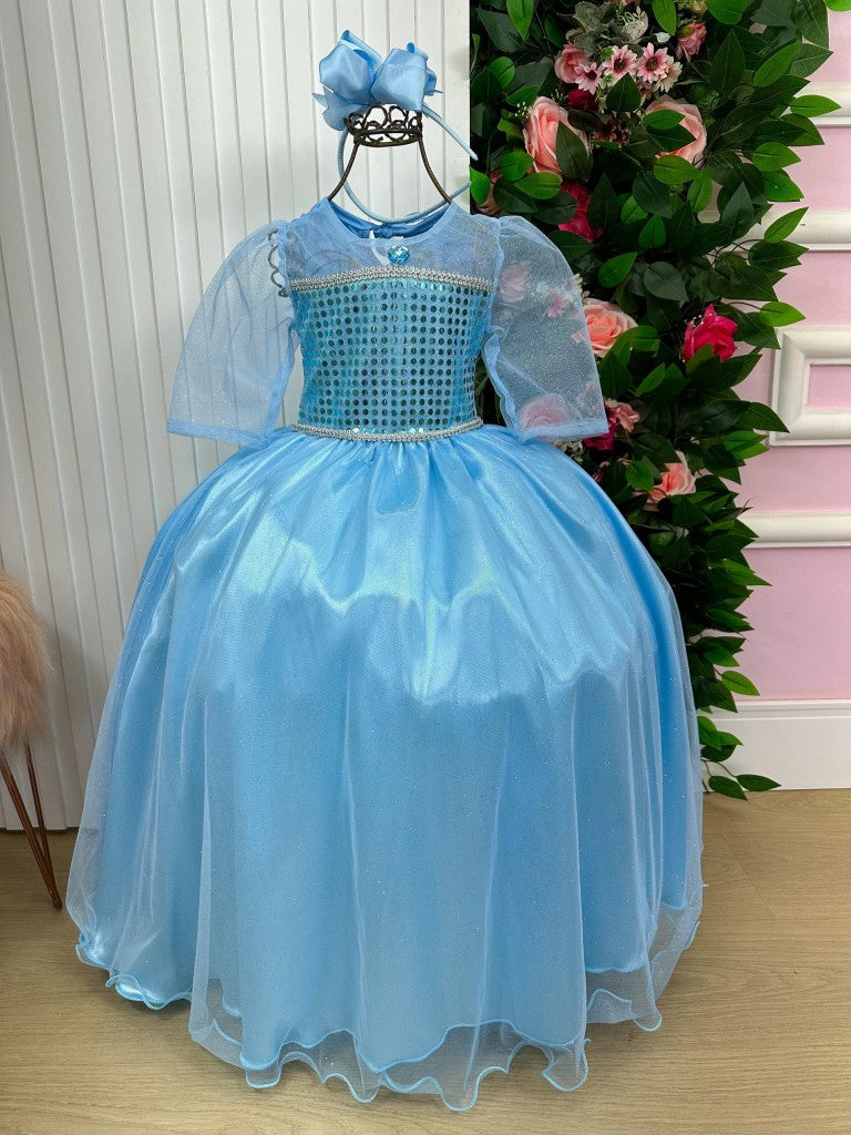 Fantasia Princesa Elsa Frozen Longa - Qualidade e Cuidado para os Pequenos | Bebeloo Kids