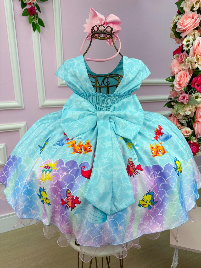 Vestido Infantil Temáticos da Gigi Ariel - A Pequena Sereia - Leveza e Elegância para Meninas | Bebeloo Kids