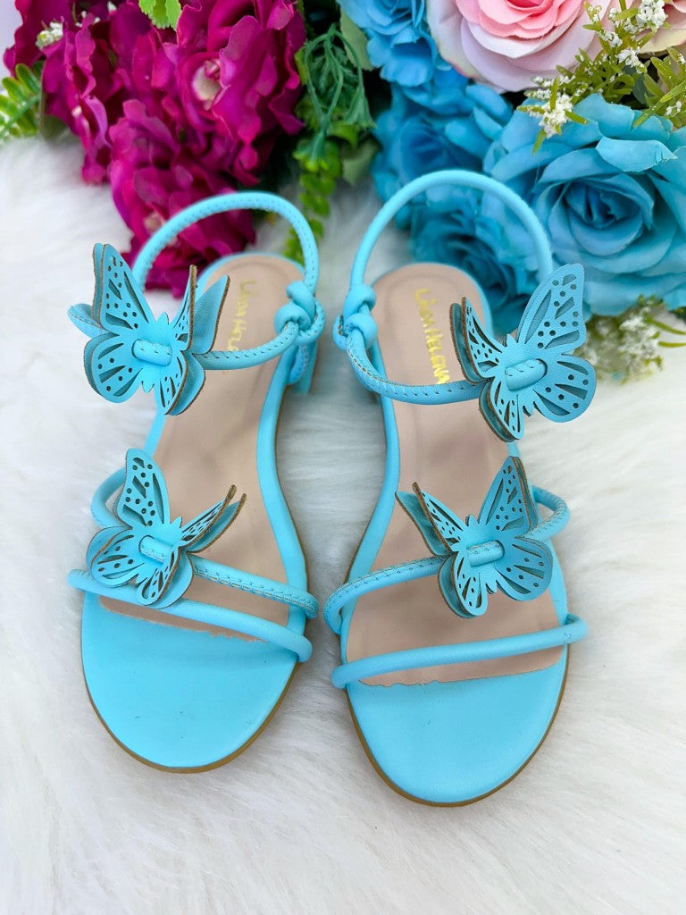 Sandalia Flor Di Mila Laise Borboletas Azul - Qualidade e Cuidado para os Pequenos | Bebeloo Kids