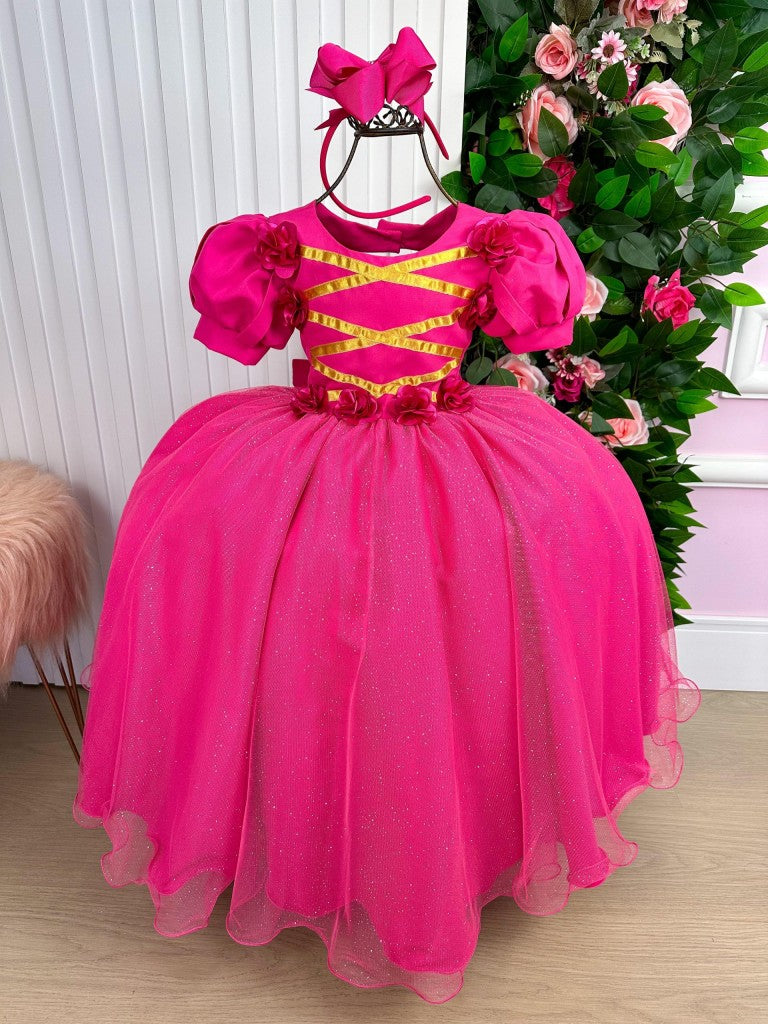 Vestido Bella Child/Fantasia Longa A Bela Adormecida Aurora Pink - Leveza e Elegância para Meninas | Bebeloo Kids