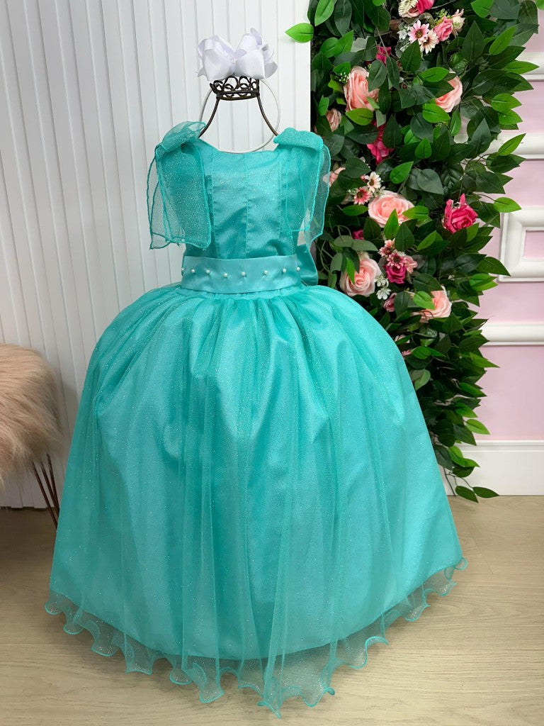 Vestido Marie Longo Mel Verde Tïffany - Leveza e Elegância para Meninas | Bebeloo Kids