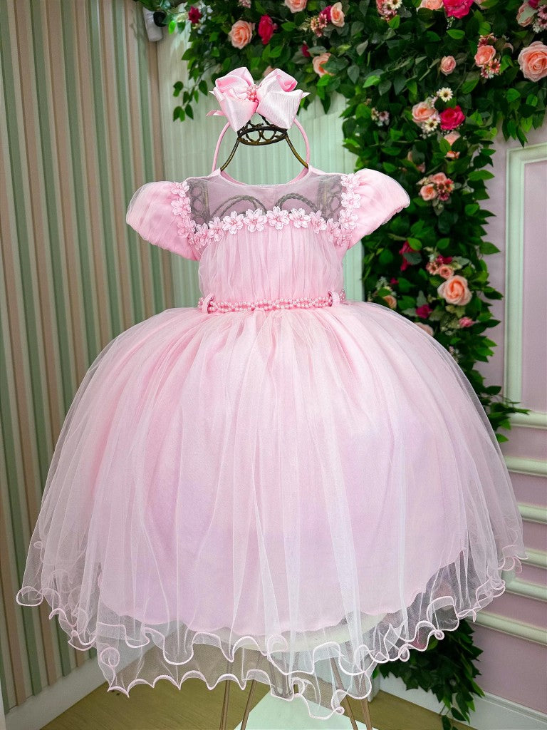 Vestido Menina Bonita Luna Rosa Bebe - Leveza e Elegância para Meninas | Bebeloo Kids