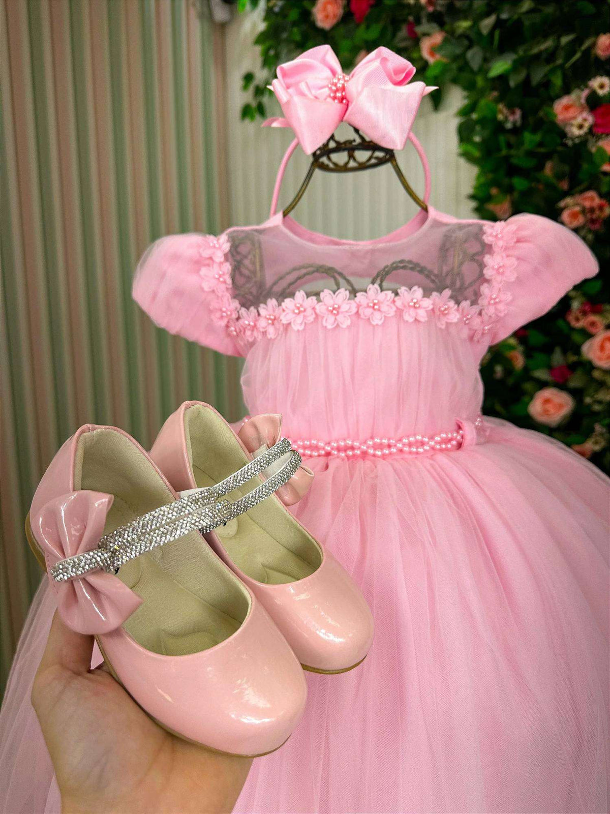 Vestido Menina Bonita Luna Rosa Bebe