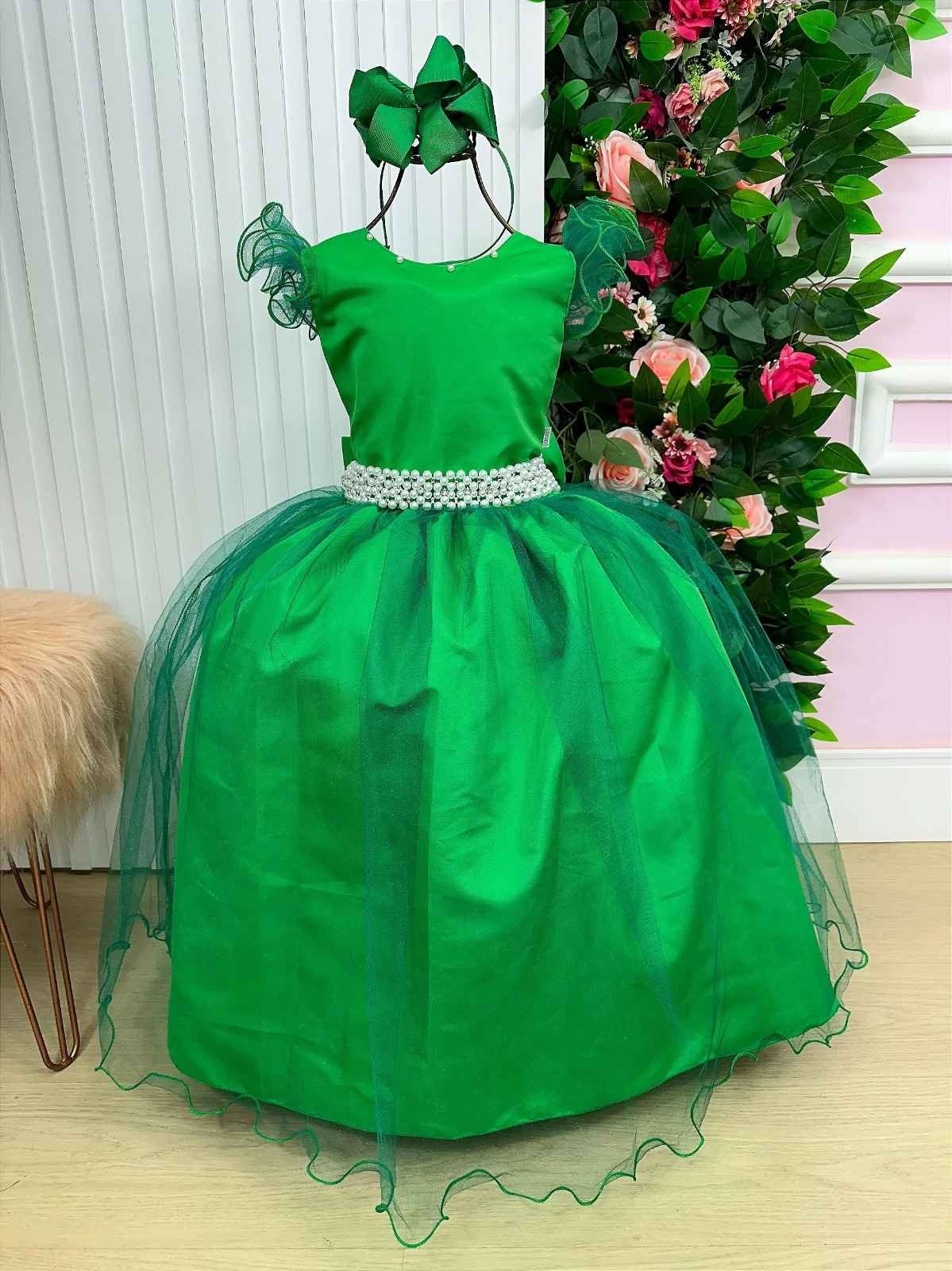 Vestido Marie Longo Amanda Verde Bandeira - Leveza e Elegância para Meninas | Bebeloo Kids
