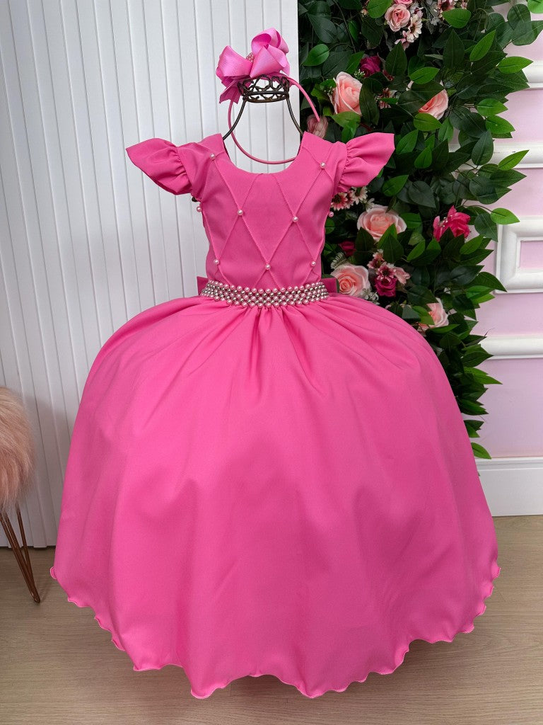 Vestido Ysa Kids Ariane Longo Rosa Chiclete - Leveza e Elegância para Meninas | Bebeloo Kids