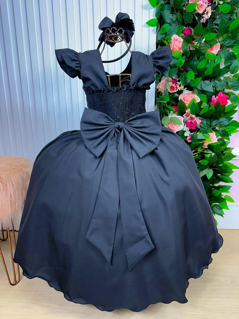 Vestido Ysa Kids Ariane Longo Preto - Leveza e Elegância para Meninas | Bebeloo Kids