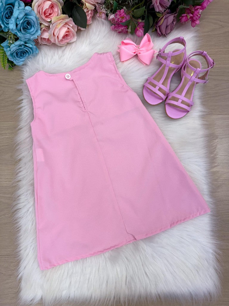 Vestido Blogueirinha Jojo Flor Rosa Bebe - Leveza e Elegância para Meninas | Bebeloo Kids