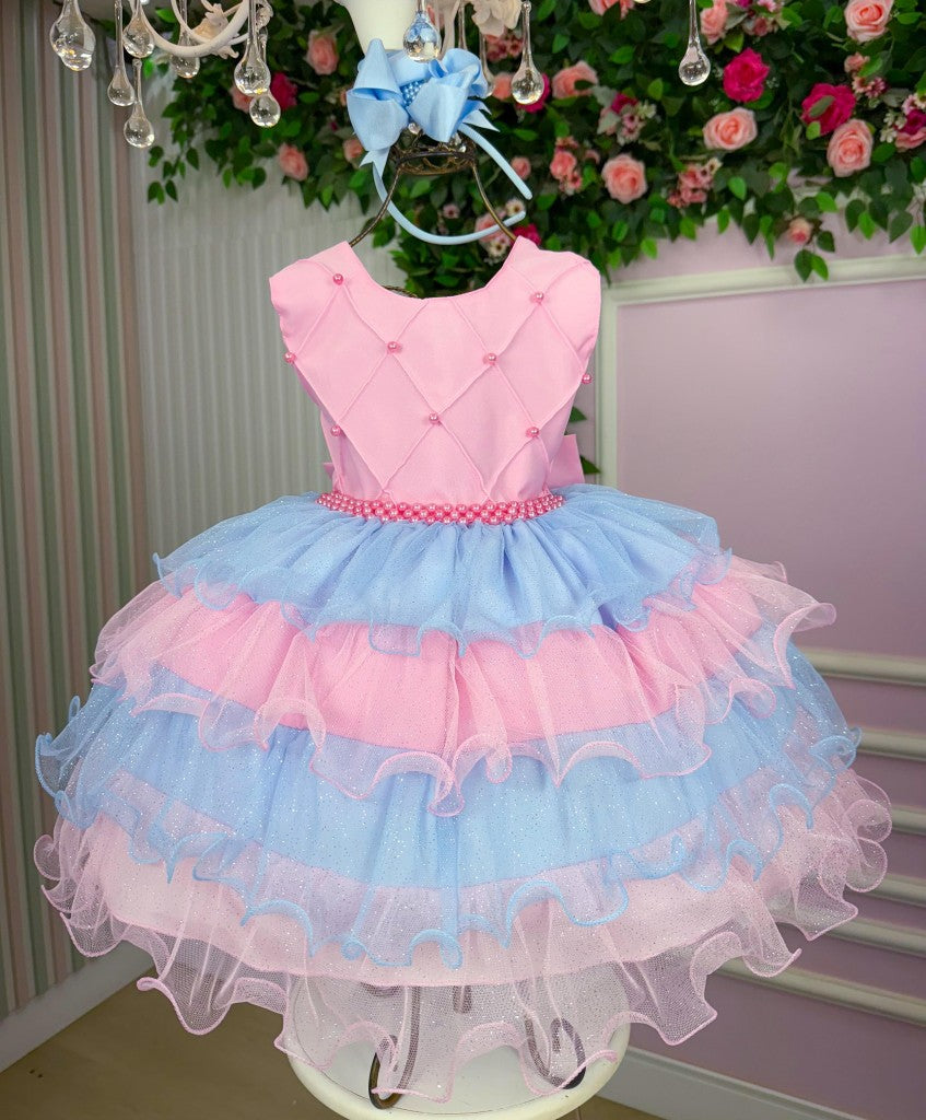Vestido Ysa Kids Lauren Rosa - Leveza e Elegância para Meninas | Bebeloo Kids