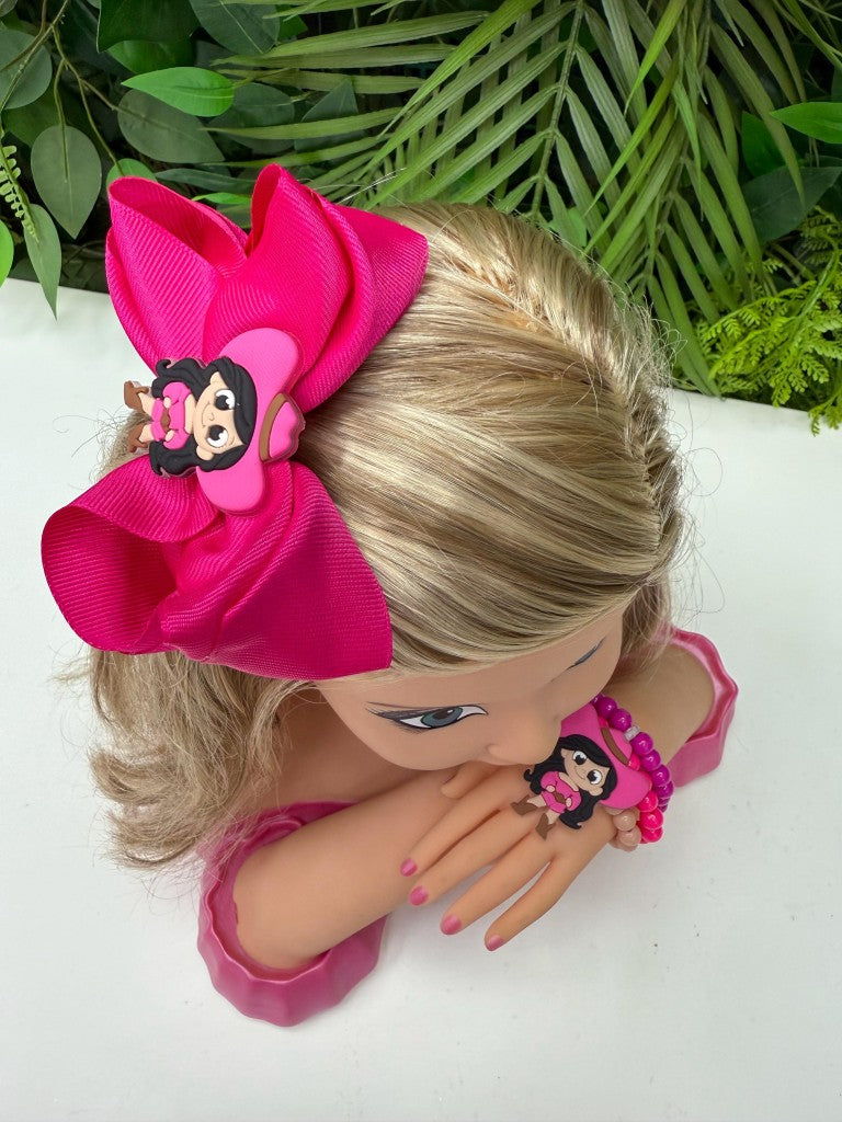 Laço Tematico Ana Castela + Pulseira Pink - Toque Delicado para Completar o Visual | Bebeloo Kids