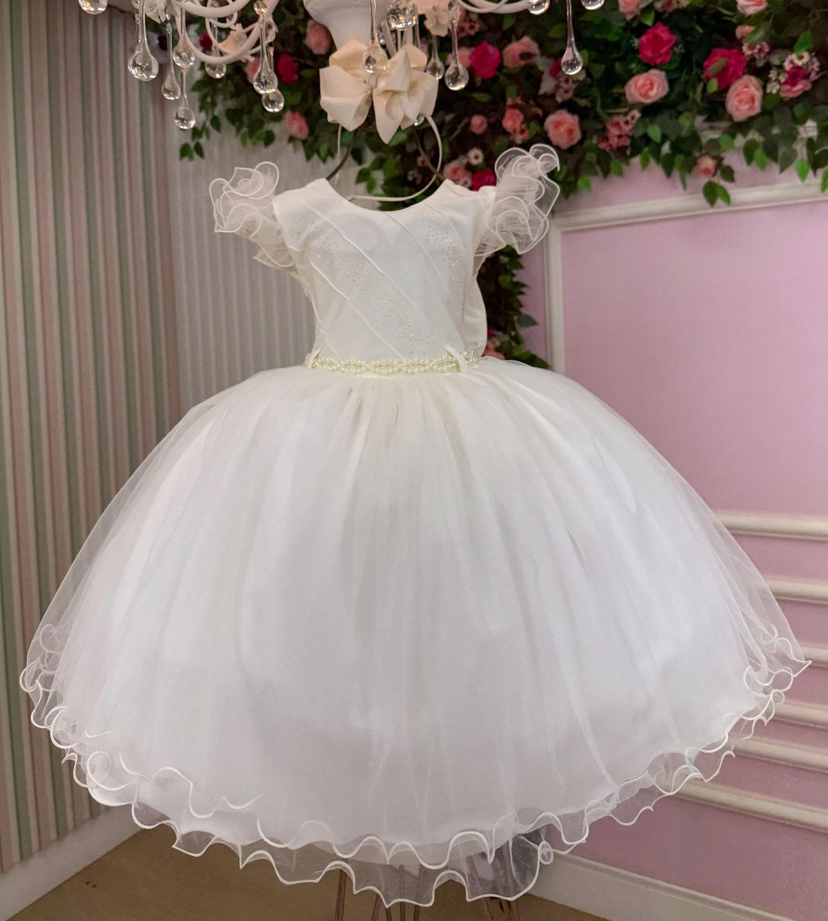 Vestido Infantil Menina Bonita Zoe Off - Leveza e Elegância para Meninas | Bebeloo Kids