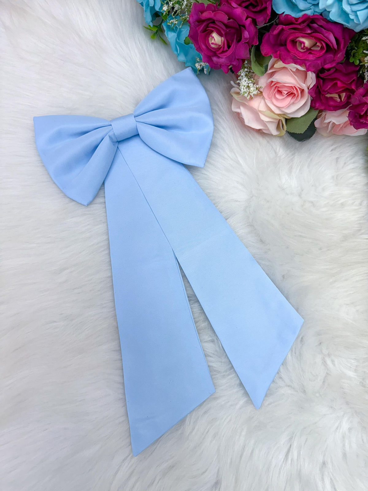Laço Opcional / Faixa Do Vestido Selena Azul Bebe - Charme e Delicadeza para os Cabelos | Bebeloo Kids