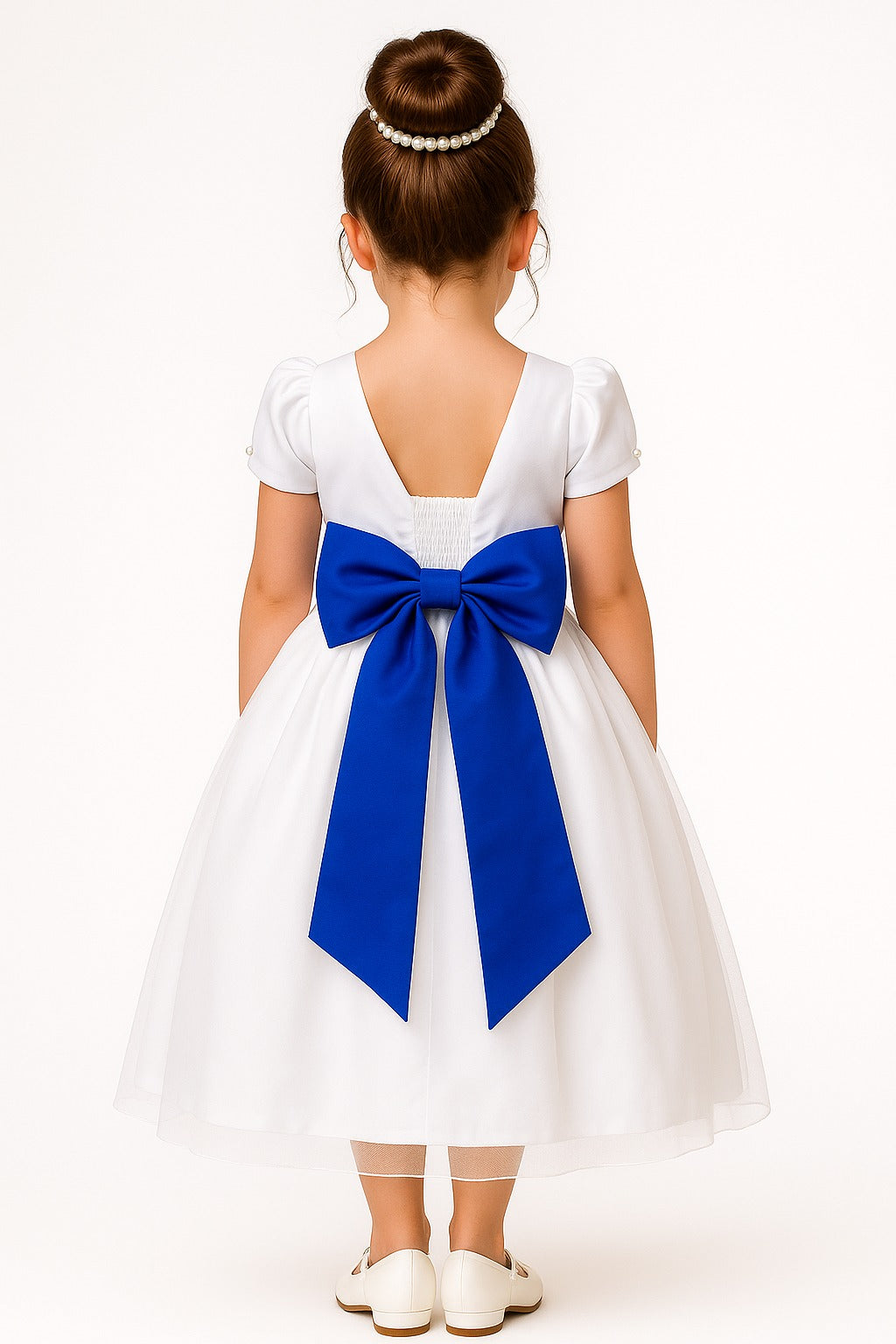 Laço Opcional / Faixa Do Vestido Selena Azul Royal - Charme e Delicadeza para os Cabelos | Bebeloo Kids