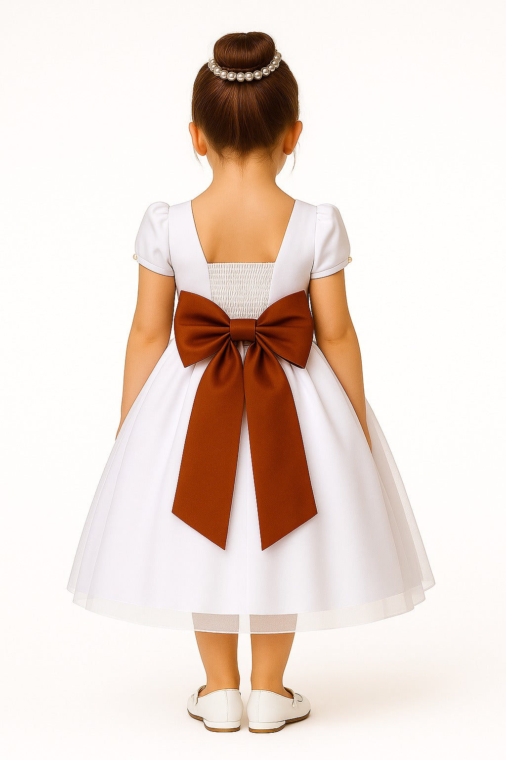 Laço Opcional / Faixa Do Vestido Selena Terracota - Charme e Delicadeza para os Cabelos | Bebeloo Kids