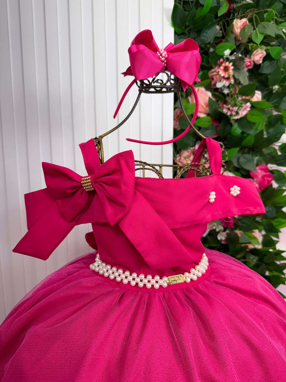 Vestido Banana Club Longo Doce Elegancia Pink - Leveza e Elegância para Meninas | Bebeloo Kids