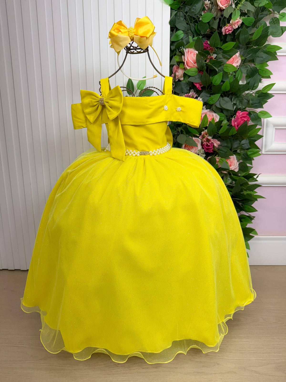 Vestido Banana Club Longo Doce Elegancia Amarelo - Leveza e Elegância para Meninas | Bebeloo Kids