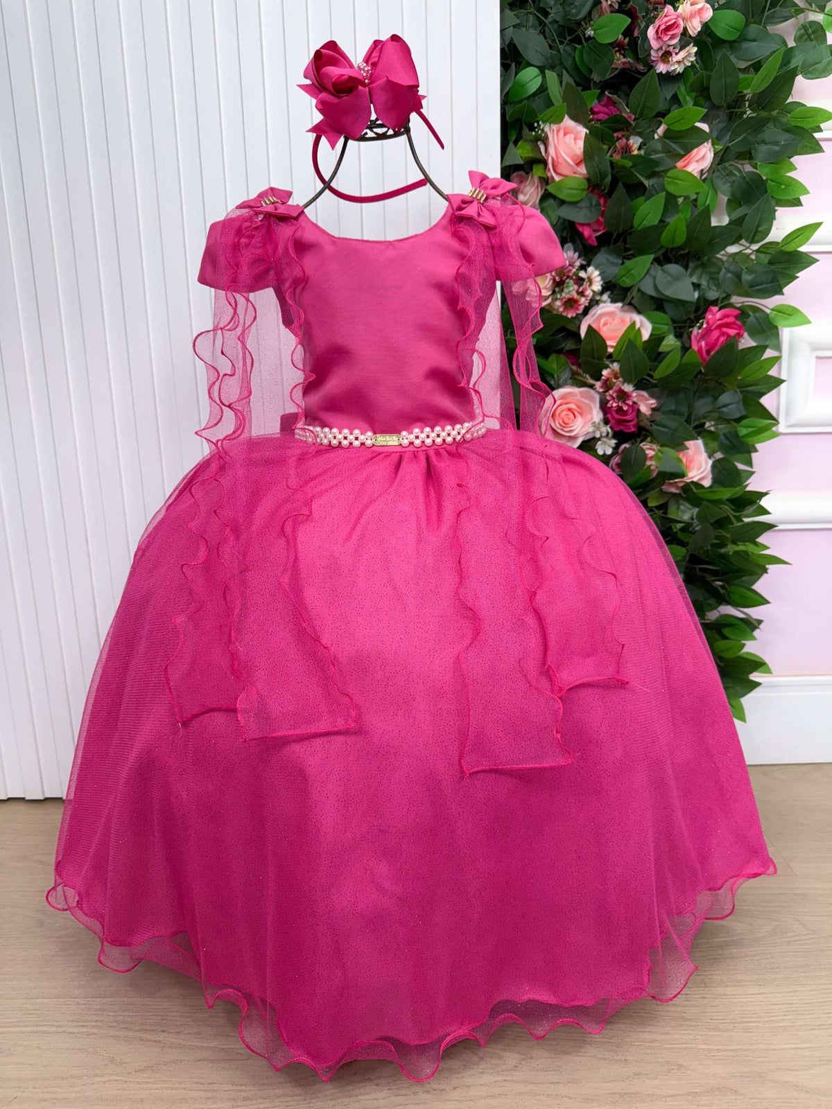 Vestido Banana Club Longo Diamante Pink - Leveza e Elegância para Meninas | Bebeloo Kids