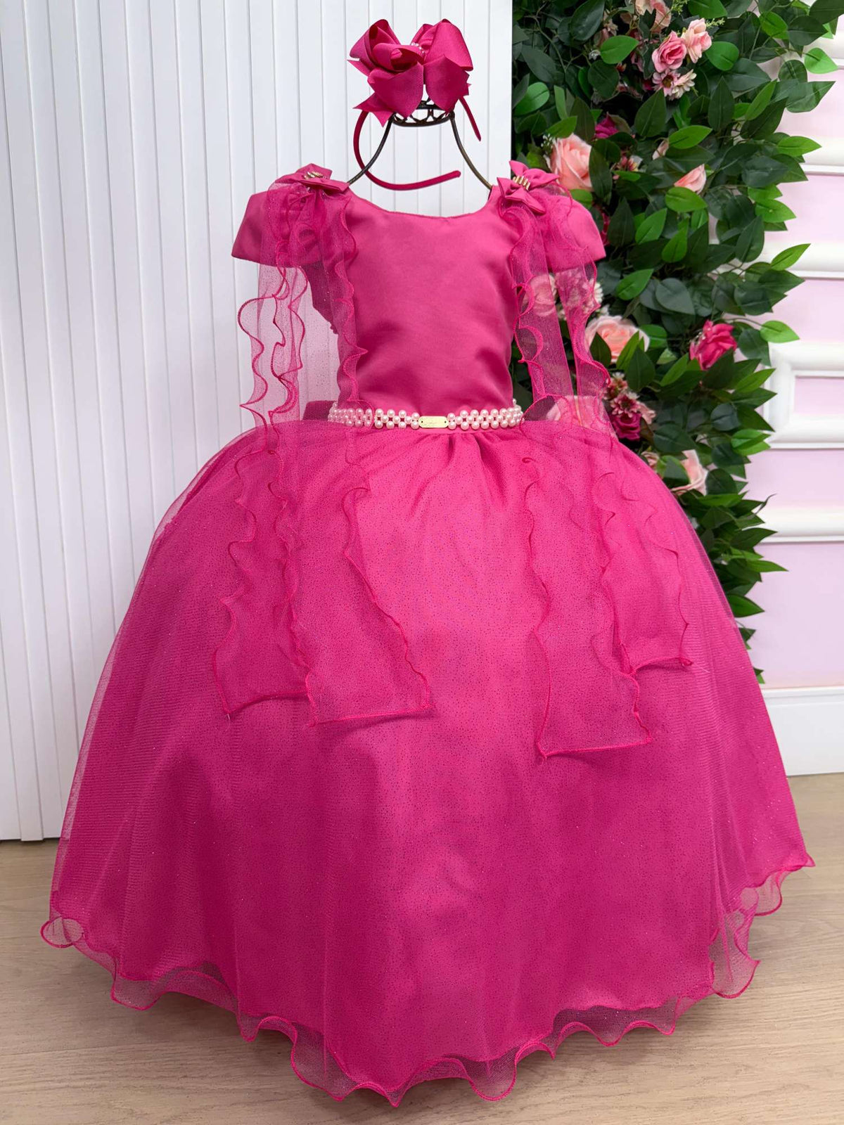 Vestido Banana Club Longo Diamante Pink - Leveza e Elegância para Meninas | Bebeloo Kids